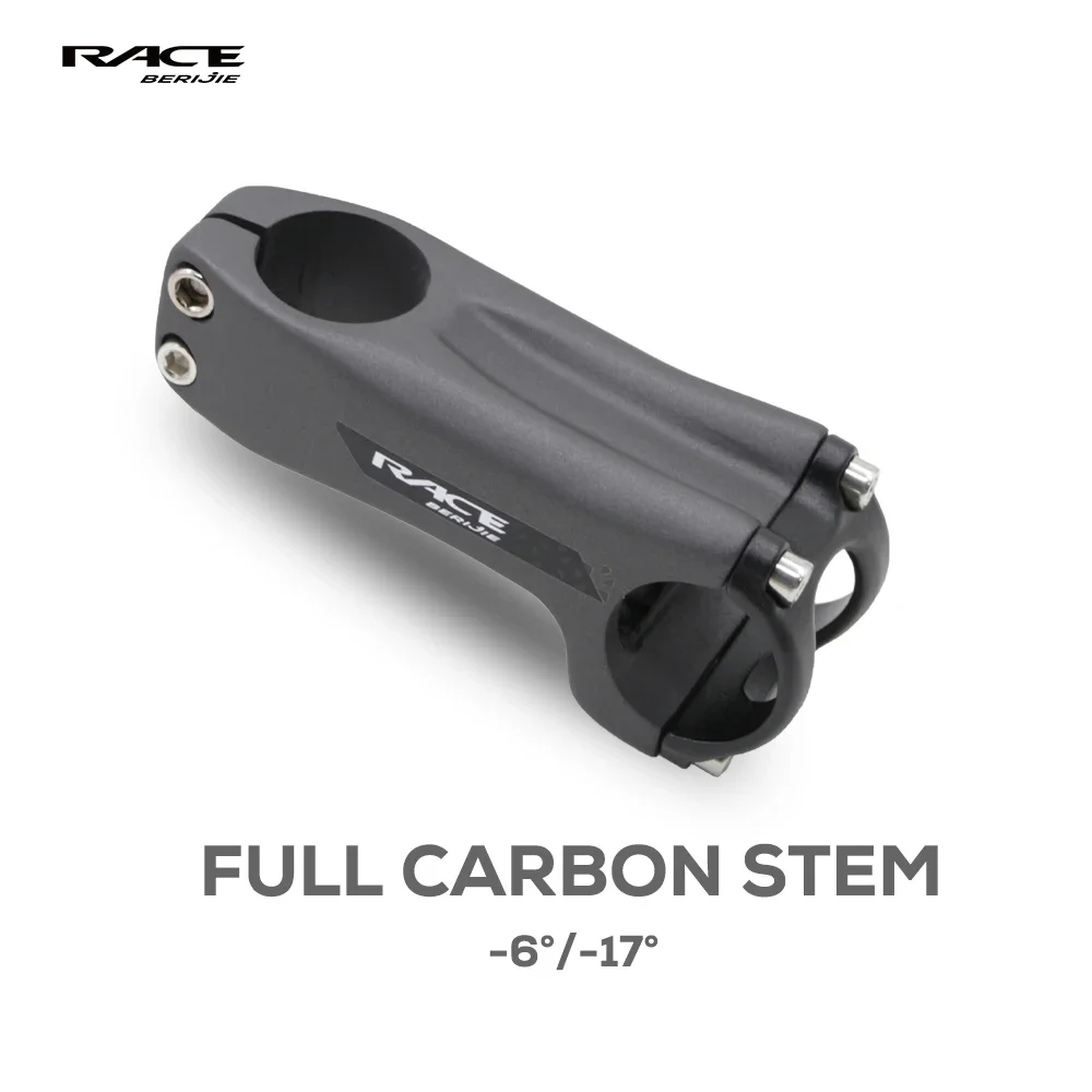 RACE Full External Cable Carbon Bicycle Stem,Road/MTB Handlebar -6°/-17° Stem,70/80/90/100/120/130mm,Fork Steerer 28.6mm,Matt
RACE Full External Cable Carbon Bicycle Stem,Road/MTB Handlebar -6°/-17° Stem,70/80/90/100/120/130mm,Fork Steerer 28.6mm,Matt