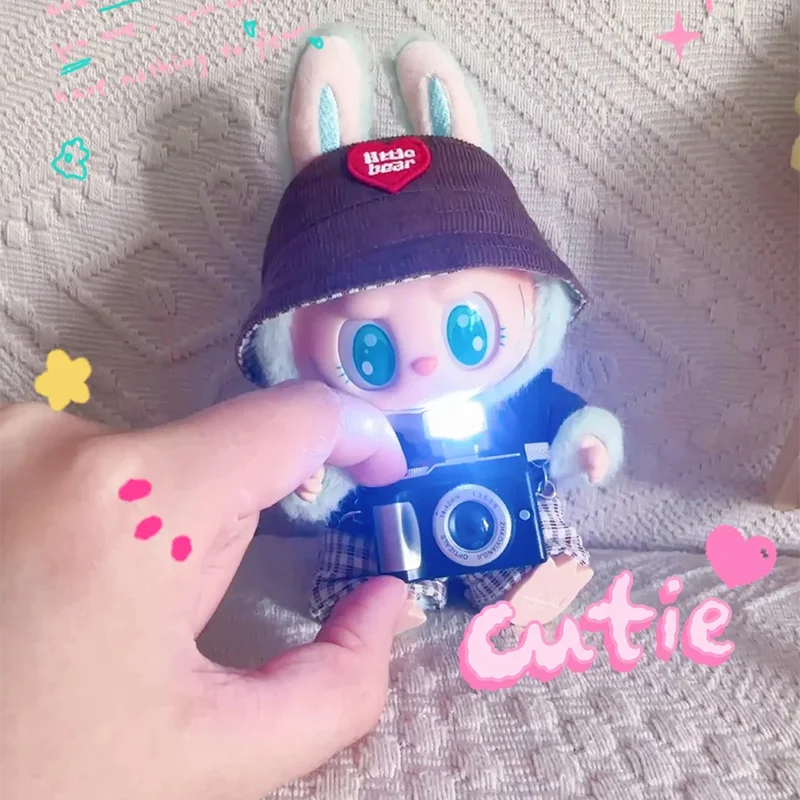 17 см Labubu Flash Camera Хлопковая кукла Декоративная сумка для фотоаппарата Аксессуары для кукол
17 см Labubu Flash Camera Хлопковая кукла Декоративная сумка для фотоаппарата Аксессуары для кукол