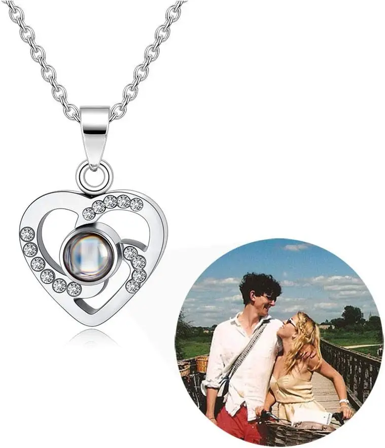 Personalized Picture Projection Necklace for Women - Custom Photo Love Heart Pendant - Customized Portrait Jewelry
Personalized Picture Projection Necklace for Women - Custom Photo Love Heart Pendant - Customized Portrait Jewelry