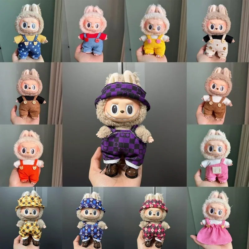 Милая мини-плюшевая кукла, одежда для Labubu 17 см, множество видов комбинезонов, аксессуары для одежды
Милая мини-плюшевая кукла, одежда для Labubu 17 см, множество видов комбинезонов, аксессуары для одежды