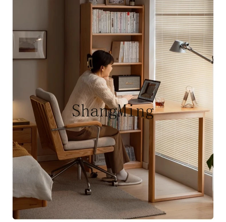 TMJ solid wood desk bookshelf integrated simple small apartment study simple desk computer desk
TMJ solid wood desk bookshelf integrated simple small apartment study simple desk computer desk