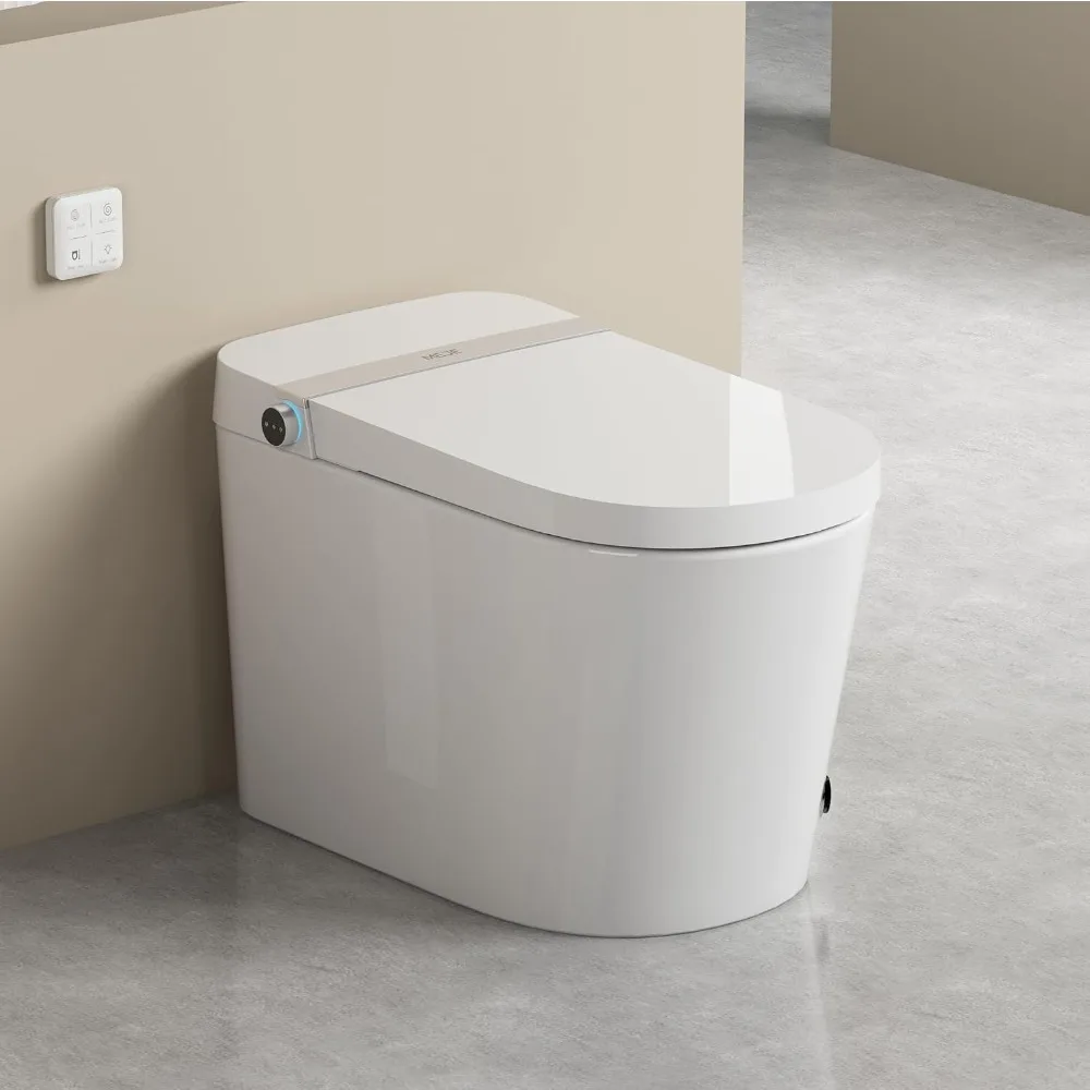 Basic Smart Function Toilet with Built-in Heated Seat, Elongated Tankless Toilet with Auto Flushing, Adjustable Seat Temperature
Basic Smart Function Toilet with Built-in Heated Seat, Elongated Tankless Toilet with Auto Flushing, Adjustable Seat Temperature