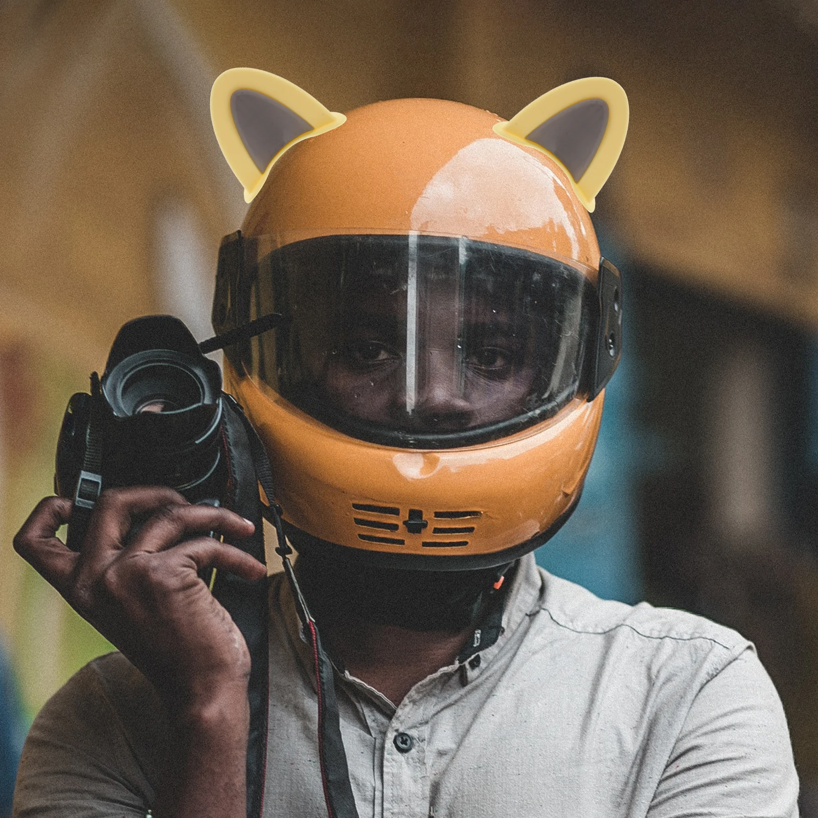 Cat Ear Decor For Kitten Ears Motorcycle Accessories, Durable Abs, Easy Install, Fashionable Ornament, Unique
Cat Ear Decor For Kitten Ears Motorcycle Accessories, Durable Abs, Easy Install, Fashionable Ornament, Unique