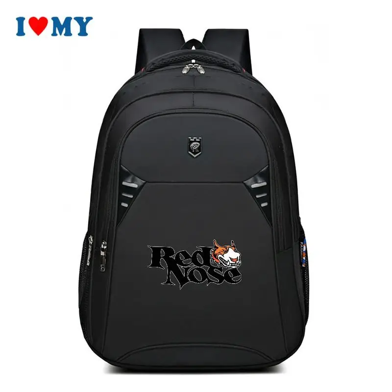 Black "Red Nose" Print Sports Backpack for Men Women, Large Capacity Double Shoulder Bag for School, College, Travel, Daily Use
Black "Red Nose" Print Sports Backpack for Men Women, Large Capacity Double Shoulder Bag for School, College, Travel, Daily Use