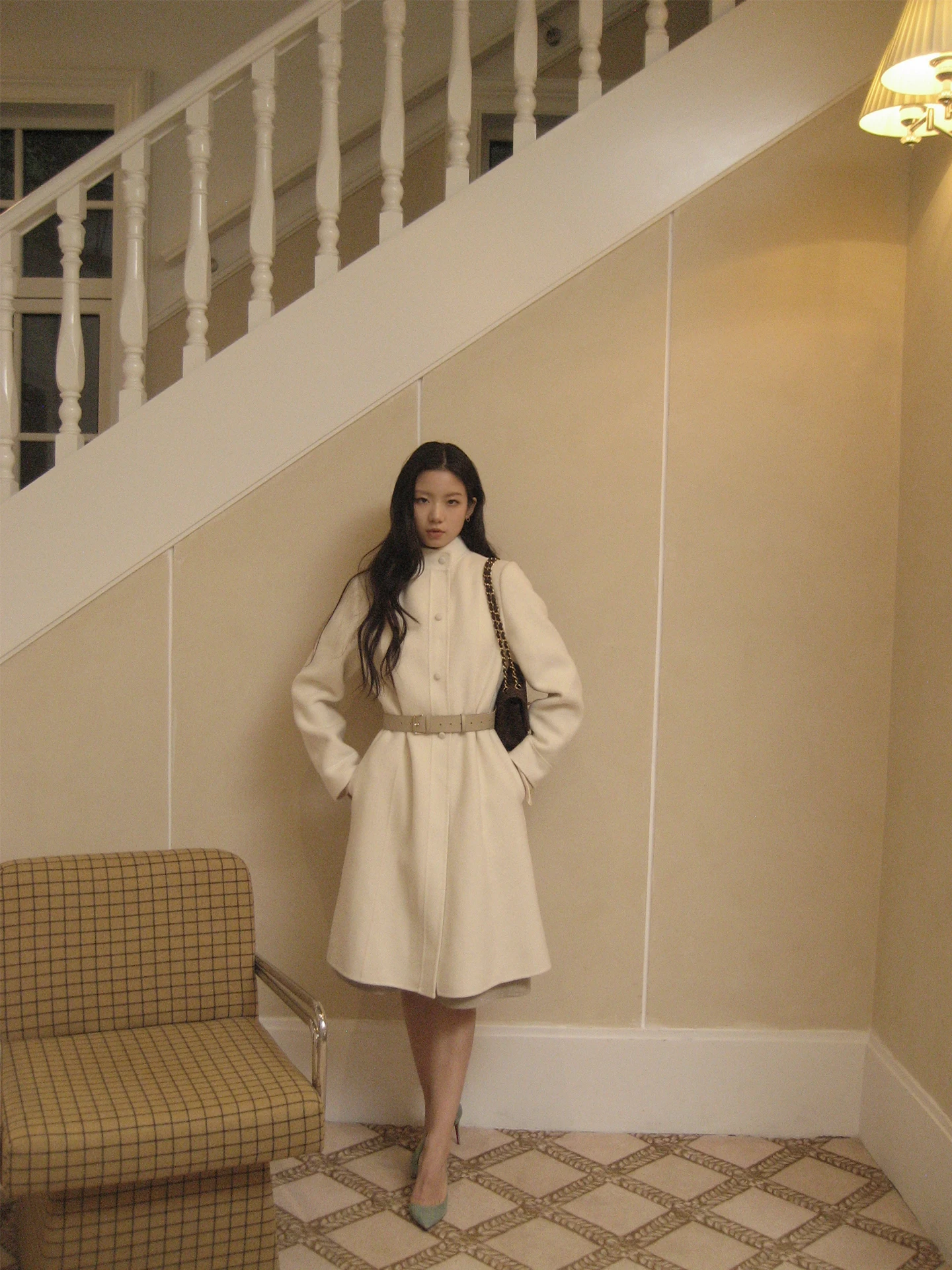 Red Nail Parisian Dr Vintage Woolen Coat Hepburn Sle Mid-Length Double-Sided White Outerwear Loose Fit Winter Jaet
Red Nail Parisian Dr Vintage Woolen Coat Hepburn Sle Mid-Length Double-Sided White Outerwear Loose Fit Winter Jaet