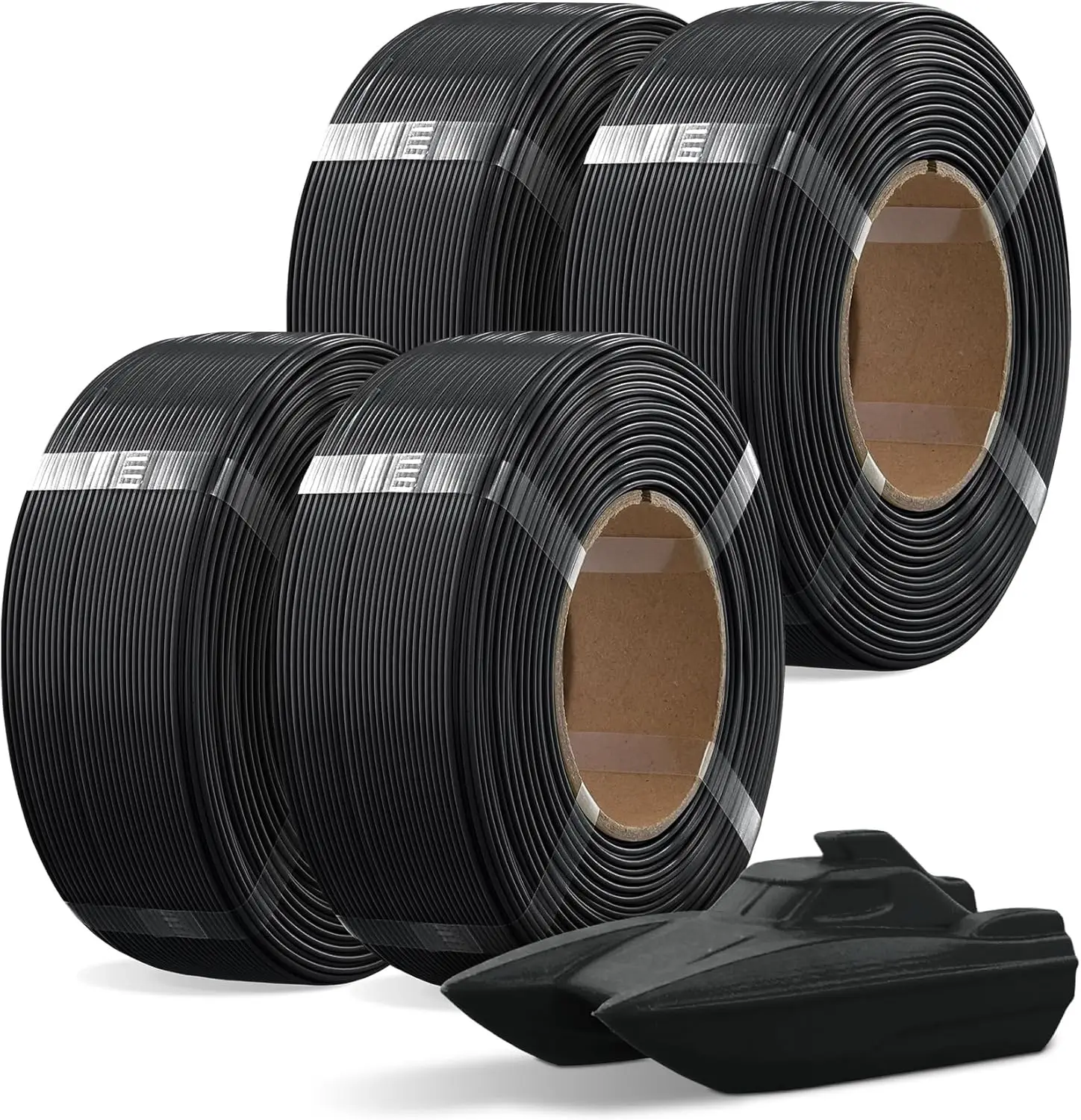 4KG PETG Filament Bundle 1.75mm, 4x1kg Refills for Reusable Spool, High Speed up to 300mm/s, Accuracy +/-0.02mm, Black
4KG PETG Filament Bundle 1.75mm, 4x1kg Refills for Reusable Spool, High Speed up to 300mm/s, Accuracy +/-0.02mm, Black