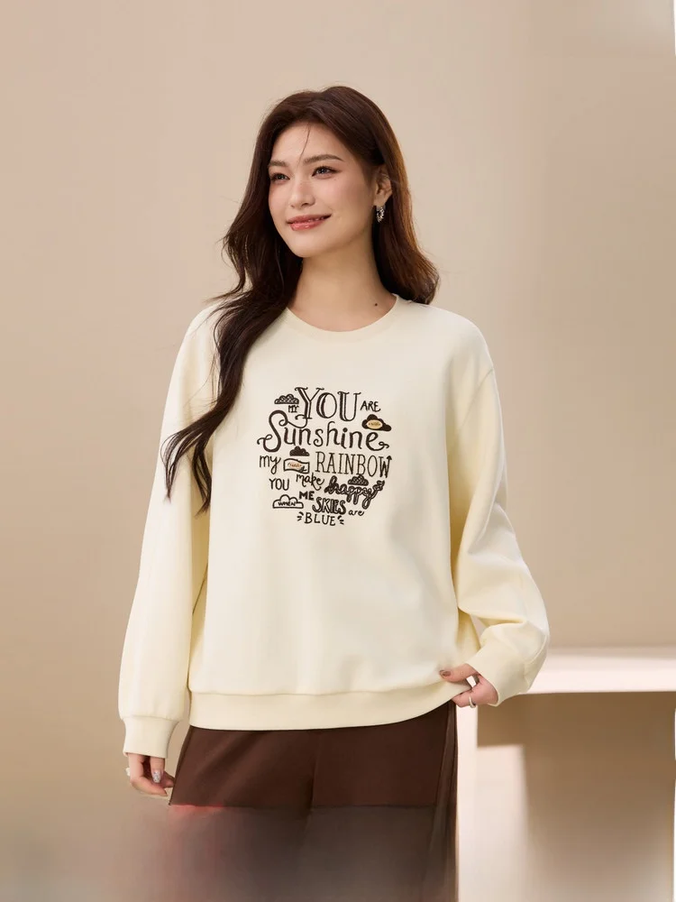 Уютный свитшот с круглым вырезом, большие размеры, женская модная одежда, весенняя новинка, комфортный, с длинными рукавами, из полиэстера...
Уютный свитшот с круглым вырезом, большие размеры, женская модная одежда, весенняя новинка, комфортный, с длинными рукавами, из полиэстера...