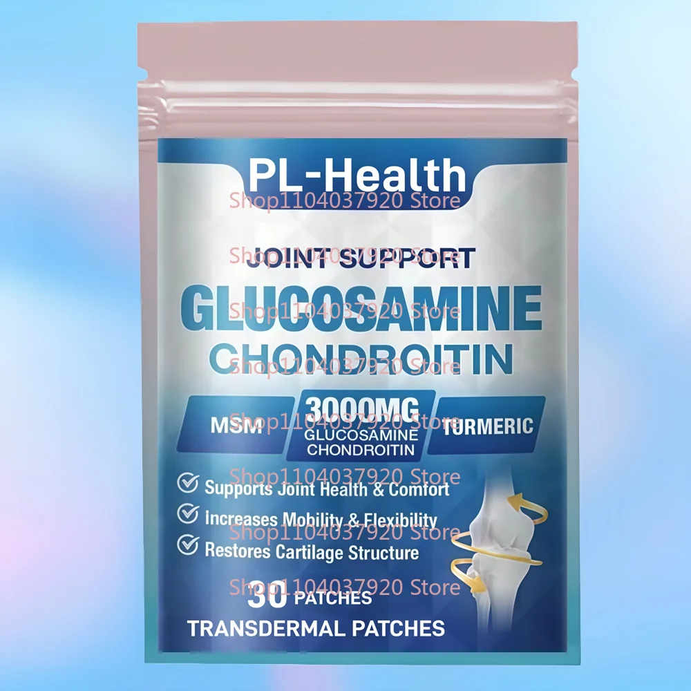 30 Patches Glucosamine Chondroitin MSM Transdermal Patches with Quercetin Boswelia, Bromelain, Hyaluronic Acid for Joint Support
30 Patches Glucosamine Chondroitin MSM Transdermal Patches with Quercetin Boswelia, Bromelain, Hyaluronic Acid for Joint Support