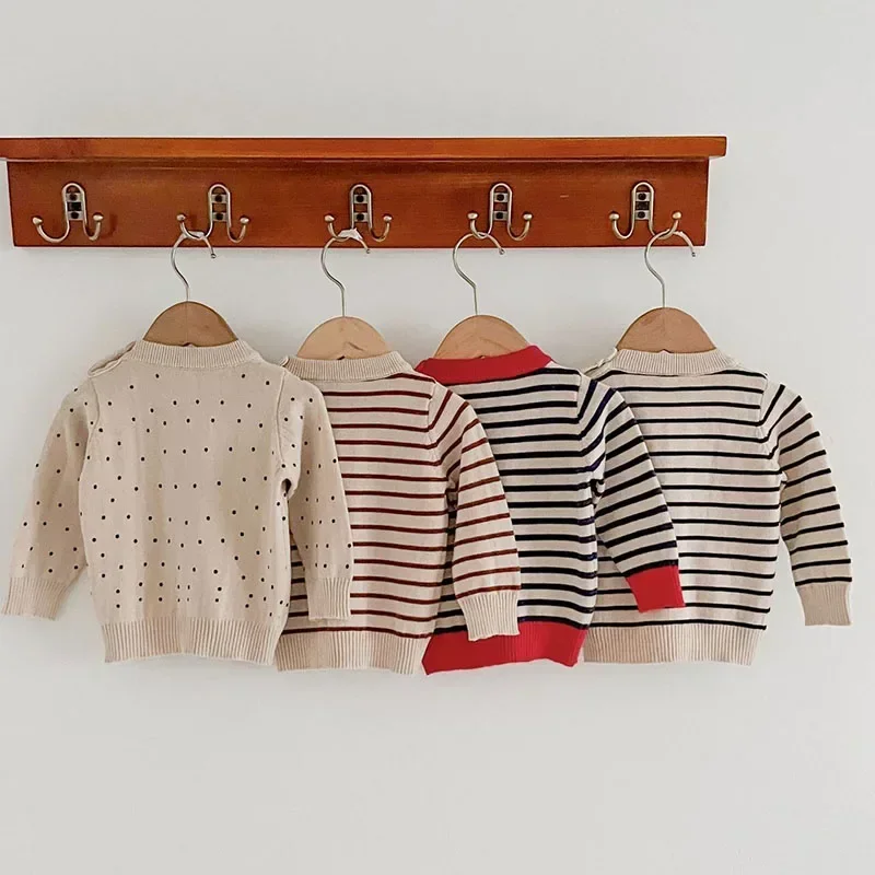Autumn Winter Kids Sweater Toddler Baby Girl Boys Knitting Pullover Tops Long Sleeved Stripes Newborn Baby Boys Girls Sweater
Autumn Winter Kids Sweater Toddler Baby Girl Boys Knitting Pullover Tops Long Sleeved Stripes Newborn Baby Boys Girls Sweater