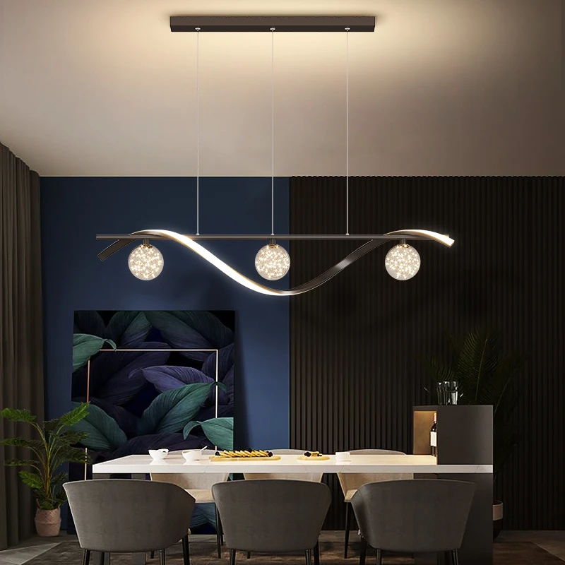 Modern LED Chandeliers for Dining Room Lamp Kitchen Island Restaurant Lighting Home Decor Nordic Linear Minimalist Hanging Light
Modern LED Chandeliers for Dining Room Lamp Kitchen Island Restaurant Lighting Home Decor Nordic Linear Minimalist Hanging Light