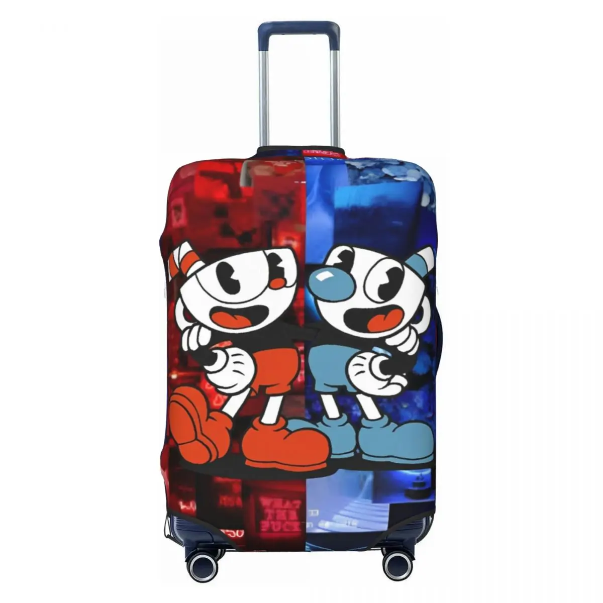 Cuphead Cartoon Suitcase Cover Fun Cruise Trip Protection Luggage Accesories Vacation
Cuphead Cartoon Suitcase Cover Fun Cruise Trip Protection Luggage Accesories Vacation