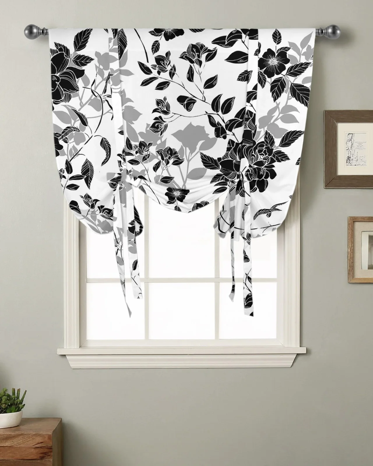 Black And White Flowers Kitchen Short Window Curtain Rod Pocket Curtains Home Decor Bedroom Small Window Roman Tie Up Curtains
Black And White Flowers Kitchen Short Window Curtain Rod Pocket Curtains Home Decor Bedroom Small Window Roman Tie Up Curtains
