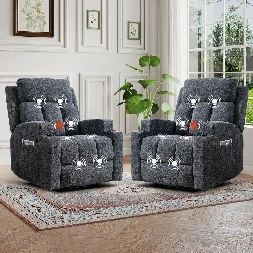 2-Piece Fabric Manual Recliner Chairs for Adults, Comfortable Reclining Chairs with Padded Arms and Back, Suitable for Single So
2-Piece Fabric Manual Recliner Chairs for Adults, Comfortable Reclining Chairs with Padded Arms and Back, Suitable for Single So