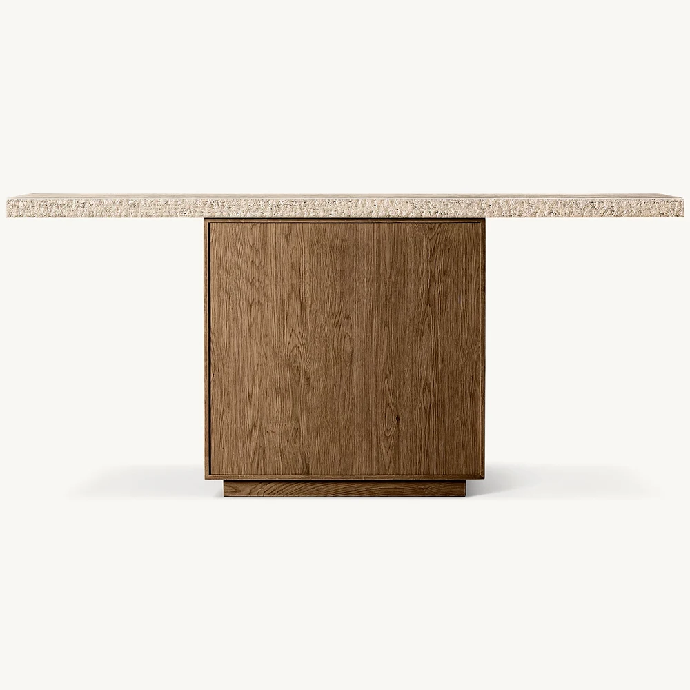Home Modern Living Room Furniture Entrance Table Wooden Console Tables with Travertine Top
Home Modern Living Room Furniture Entrance Table Wooden Console Tables with Travertine Top