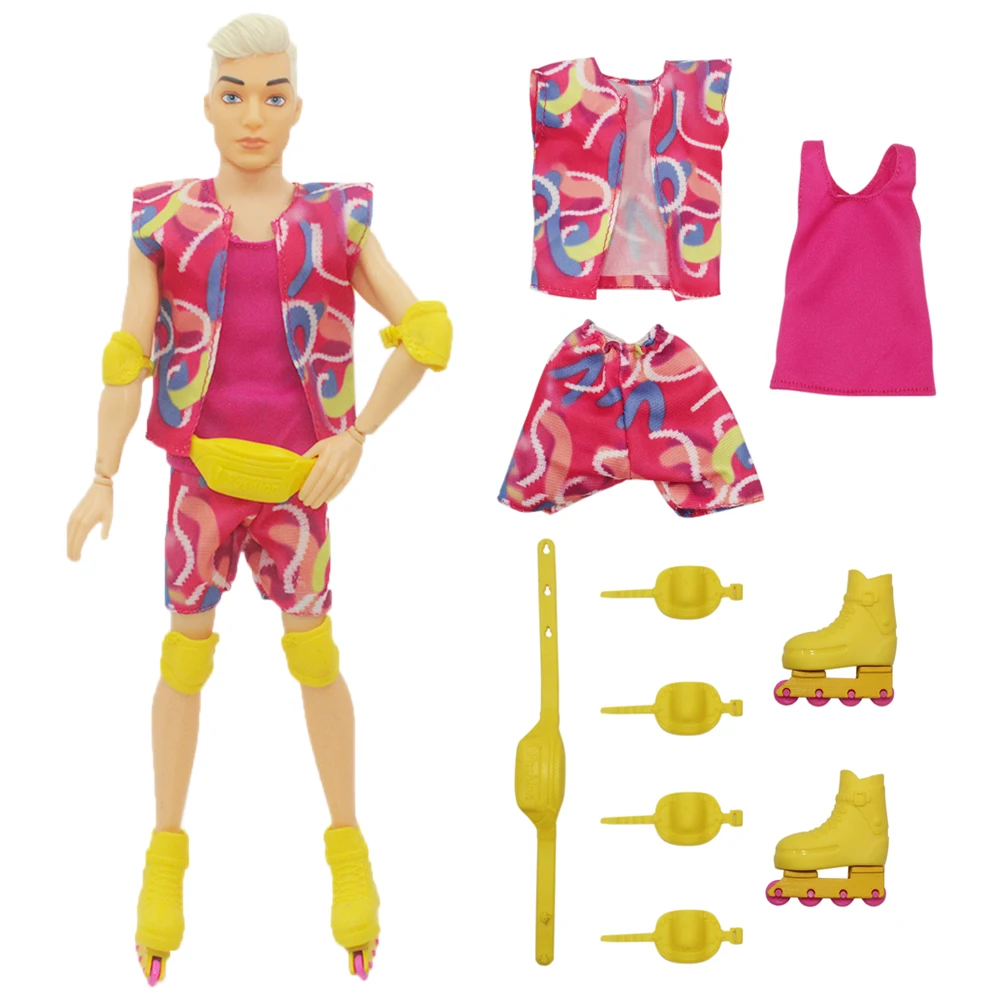 NK Doll Clothes Full Doll Rollerblading Costume+Dolls Accessories 12 Inch Boy Doll Clothes Roller Skates For 1/6 Male Doll Toy
NK Doll Clothes Full Doll Rollerblading Costume+Dolls Accessories 12 Inch Boy Doll Clothes Roller Skates For 1/6 Male Doll Toy