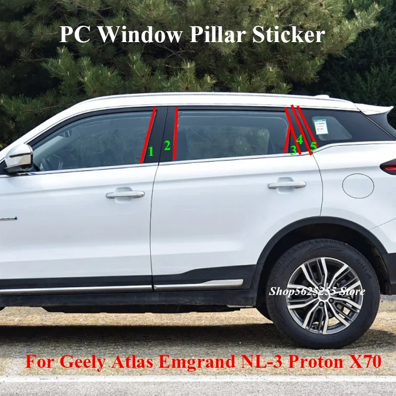 Car Window Trim for Geely Atlas Emgrand NL-3 Proton X70 Accessories Bright Black Door Center Pillar Protection Sticker 2018 2019
Car Window Trim for Geely Atlas Emgrand NL-3 Proton X70 Accessories Bright Black Door Center Pillar Protection Sticker 2018 2019