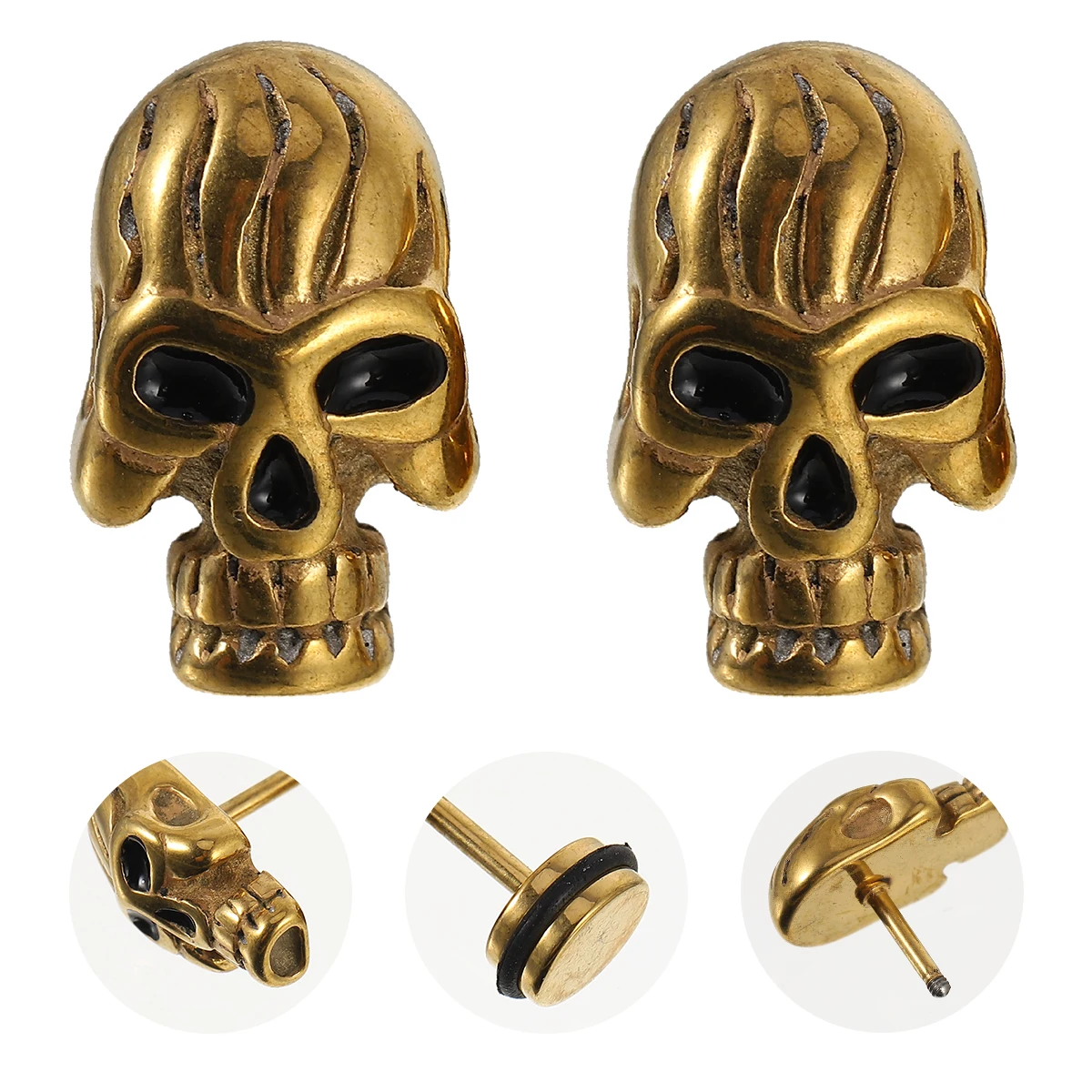 Skull Stud Earrings Titanium Steel Corrosion Resistant Durable Men Accessories Halloween Design Unique Gift Idea Fashion Jewelry
Skull Stud Earrings Titanium Steel Corrosion Resistant Durable Men Accessories Halloween Design Unique Gift Idea Fashion Jewelry