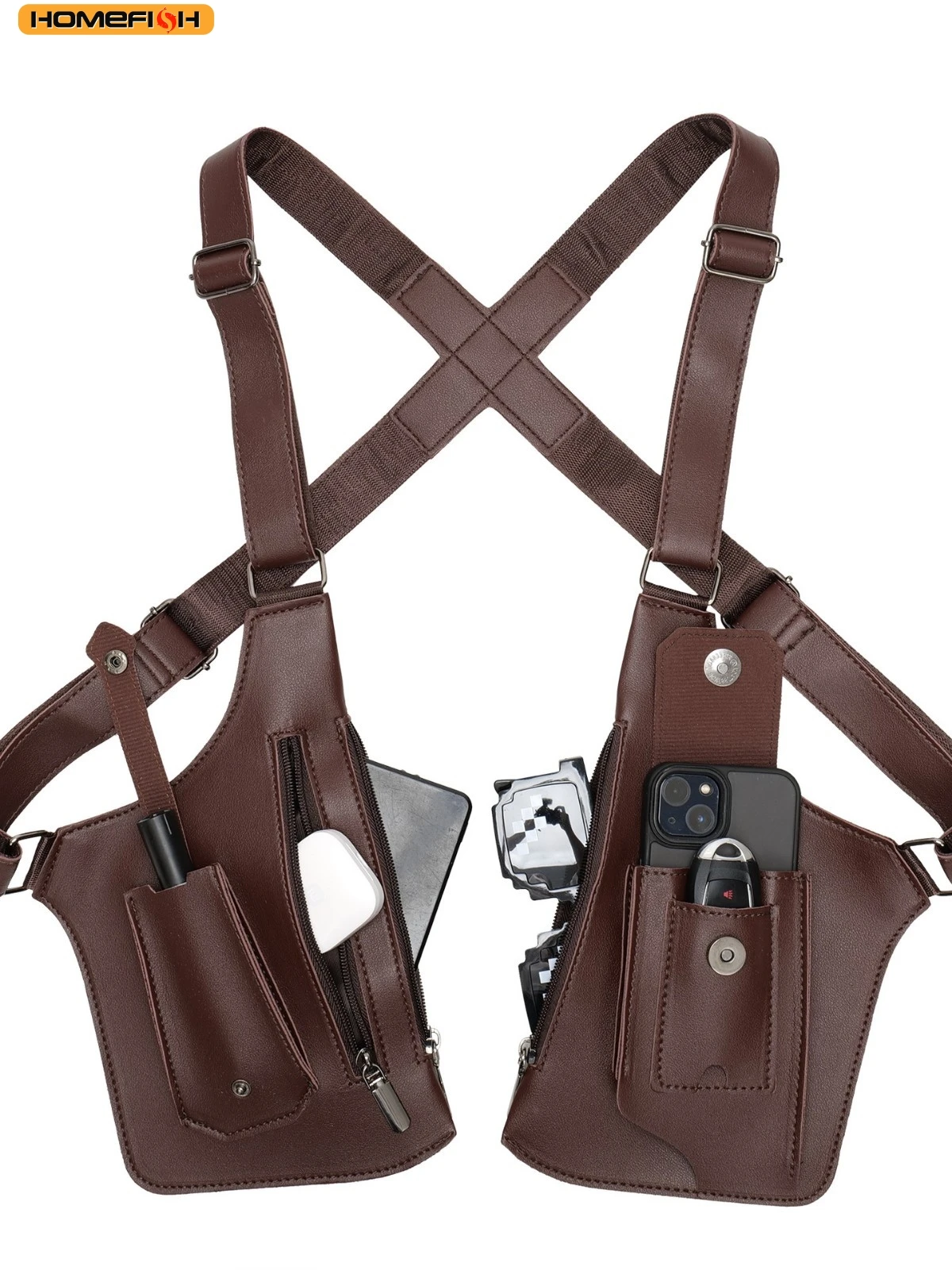 Double Shoulder Strap Tactical Fishing Bag Waterproof PU Multi-Pocket Outdoor Anti-Theft Crossbody Bag Multi-Purpose
Double Shoulder Strap Tactical Fishing Bag Waterproof PU Multi-Pocket Outdoor Anti-Theft Crossbody Bag Multi-Purpose