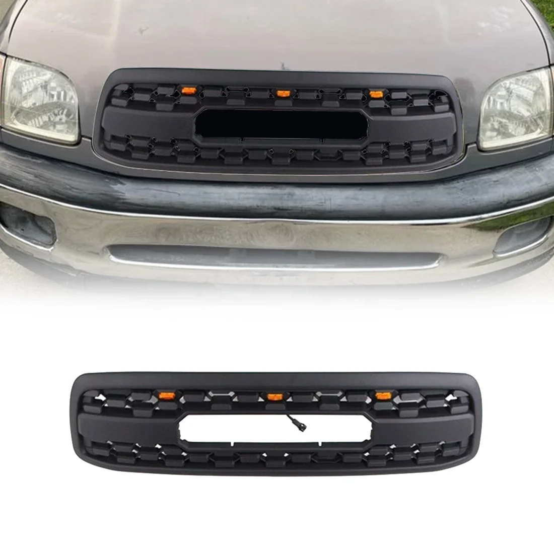 Car Grills Auto Parts Front Bumper Grille Grill With Light Fit For 2000-2002 Toyota Tundra Matte Black ABS
Car Grills Auto Parts Front Bumper Grille Grill With Light Fit For 2000-2002 Toyota Tundra Matte Black ABS