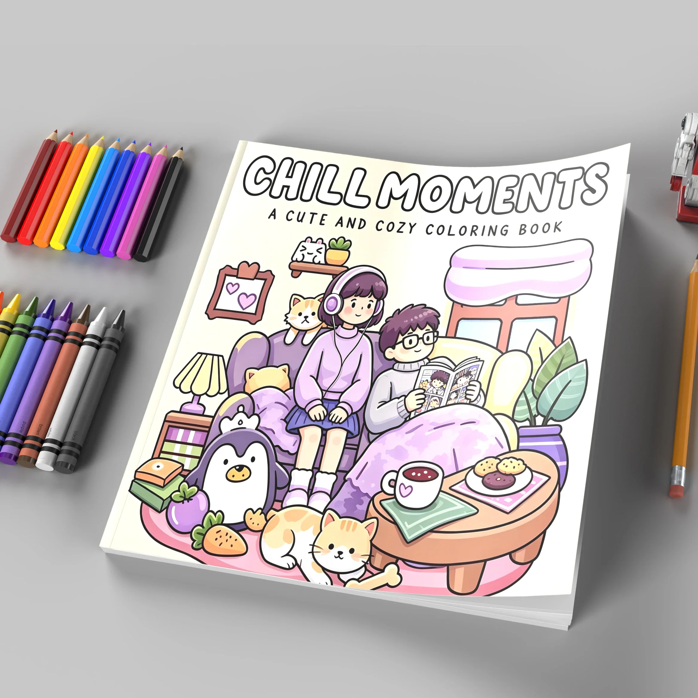 CHILL MOMENTS Bold-Easy Patterns Coloring Book for Adult Cute Drawing Book Perfect Gift for Birthday Back to School Art Supplies
CHILL MOMENTS Bold-Easy Patterns Coloring Book for Adult Cute Drawing Book Perfect Gift for Birthday Back to School Art Supplies