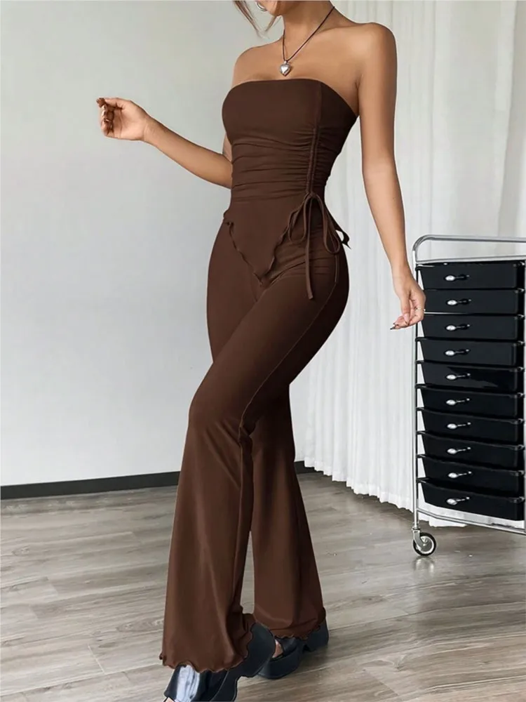 2026 Woman 2 Piece Set Outfit Sexy Bodycon Tube Tops Long Pants Simple Style All-match Solid Color Off Shoulder Fashion Casual
2026 Woman 2 Piece Set Outfit Sexy Bodycon Tube Tops Long Pants Simple Style All-match Solid Color Off Shoulder Fashion Casual
