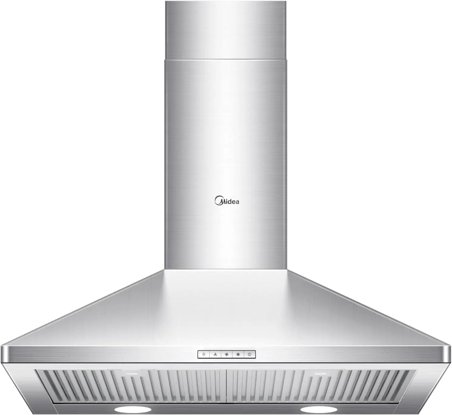 Midea MVP30W6AST Ducted Pyramid Range 450 CFM Stainless Steel Wall Mount Vent Hood with 3 Speed Exhaust Fan, 5-Layer Alu
Midea MVP30W6AST Ducted Pyramid Range 450 CFM Stainless Steel Wall Mount Vent Hood with 3 Speed Exhaust Fan, 5-Layer Alu