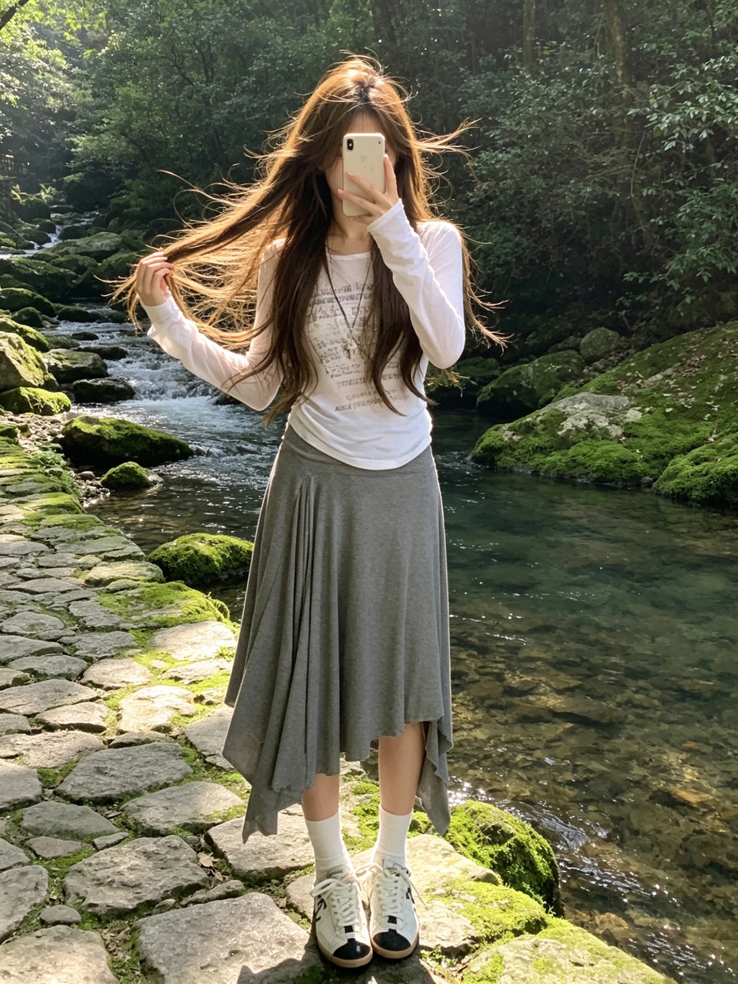 Elegant A-Line Midi Skirt Korean Style Commute High Waist Loose Fit Summer Beauty Casual Drapey Versatile Asymmetrical Large Hem
Elegant A-Line Midi Skirt Korean Style Commute High Waist Loose Fit Summer Beauty Casual Drapey Versatile Asymmetrical Large Hem