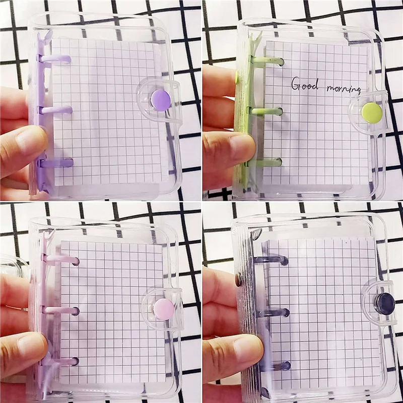 J1UL1N 8 Pack Mini Transparent 3 Ring Binder Covers With Grid Inner Page And 24 Pcs Binder Pockets(3 Pcs/Set)
J1UL1N 8 Pack Mini Transparent 3 Ring Binder Covers With Grid Inner Page And 24 Pcs Binder Pockets(3 Pcs/Set)