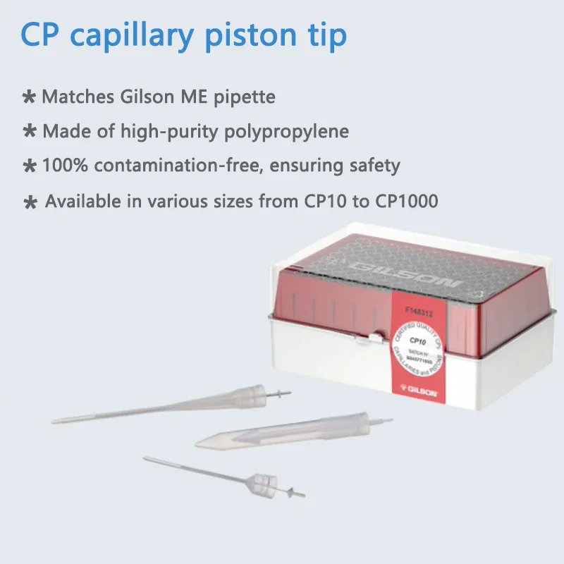 Experimental Teaching Gilson CP Capillaries Piston Tips MICROMAN E Pipettes CP10/25/50/100/250/1000 Sample Tubes
Experimental Teaching Gilson CP Capillaries Piston Tips MICROMAN E Pipettes CP10/25/50/100/250/1000 Sample Tubes