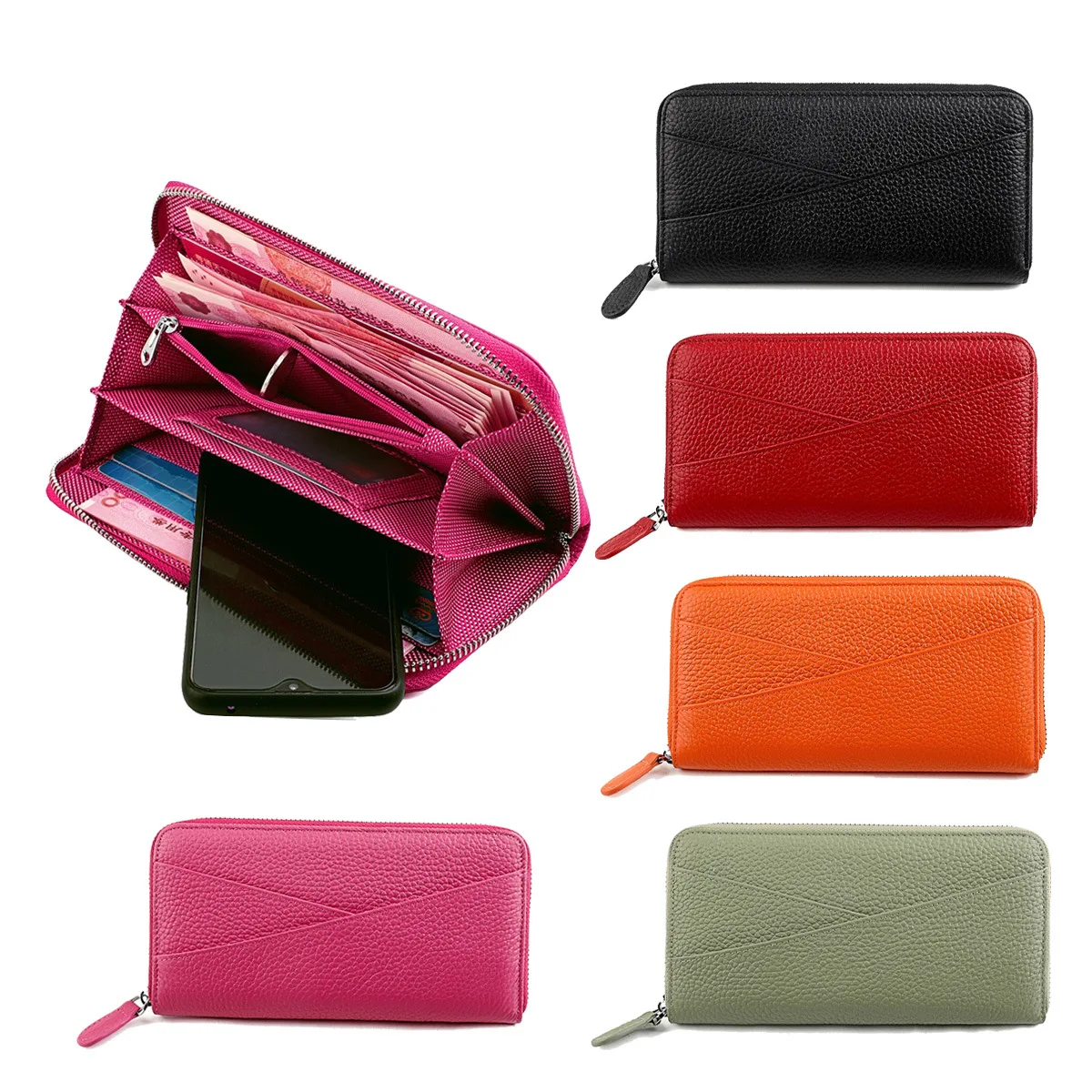 New Arrive 2025 Fashion Women's Long Wallets Genuine Leather Wallet Card Holder Purses Ladies Clutch Bags
New Arrive 2025 Fashion Women's Long Wallets Genuine Leather Wallet Card Holder Purses Ladies Clutch Bags