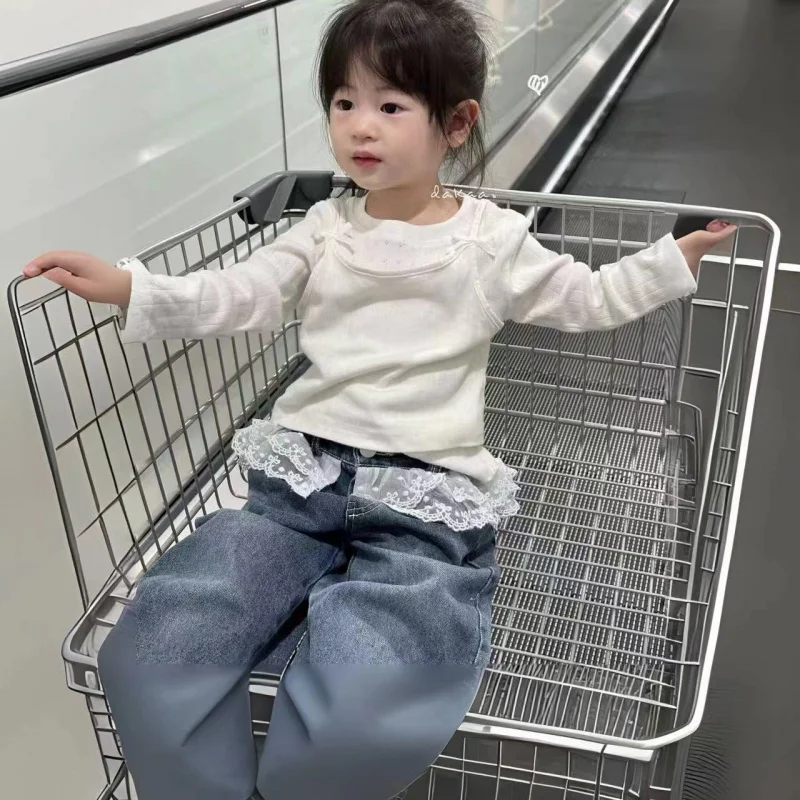 Kxkm-Girls' Autumn New2024Western Style Suit Long-Sleeved Top+Fart Curtain Personality Jeans Two-Piece Set Autumn New
Kxkm-Girls' Autumn New2024Western Style Suit Long-Sleeved Top+Fart Curtain Personality Jeans Two-Piece Set Autumn New