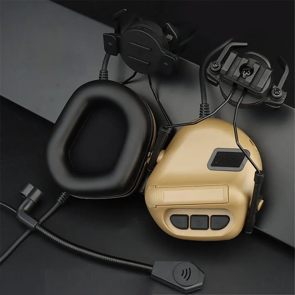 Anti-noise Tactical Helmet Headset with Fast Helmet Rail Adapter Military Headsets Hunting Shooting Hearing Protective Headphone
Anti-noise Tactical Helmet Headset with Fast Helmet Rail Adapter Military Headsets Hunting Shooting Hearing Protective Headphone