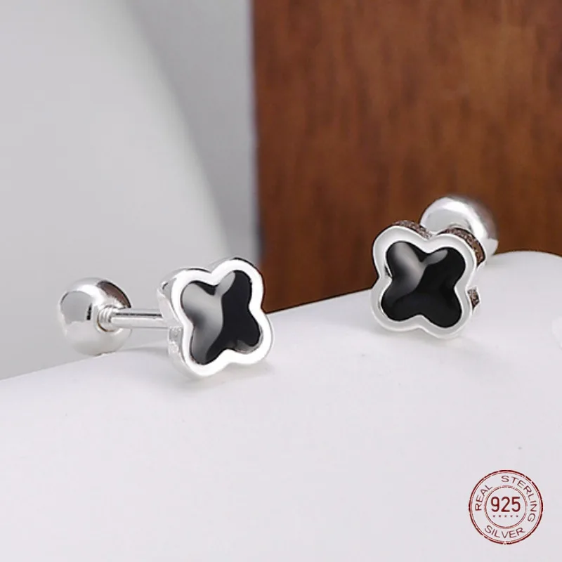 Серьги-гвоздики из стерлингового серебра 925 пробы с готическим черным цветком для девочек, мини-винтовые серьги в стиле панк в стиле хип-хоп, женские украшения для пирсинга на день рождения
Серьги-гвоздики из стерлингового серебра 925 пробы с готическим черным цветком для девочек, мини-винтовые серьги в стиле панк в стиле хип-хоп, женские украшения для пирсинга на день рождения