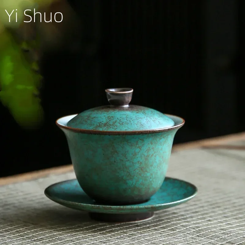 Ceramic Gaiwan Japanese Style Kiln Baked Vintage Tea Bowl Teacup Single Gaiwan Kung Fu Tea Making Device Tea Maker
Ceramic Gaiwan Japanese Style Kiln Baked Vintage Tea Bowl Teacup Single Gaiwan Kung Fu Tea Making Device Tea Maker