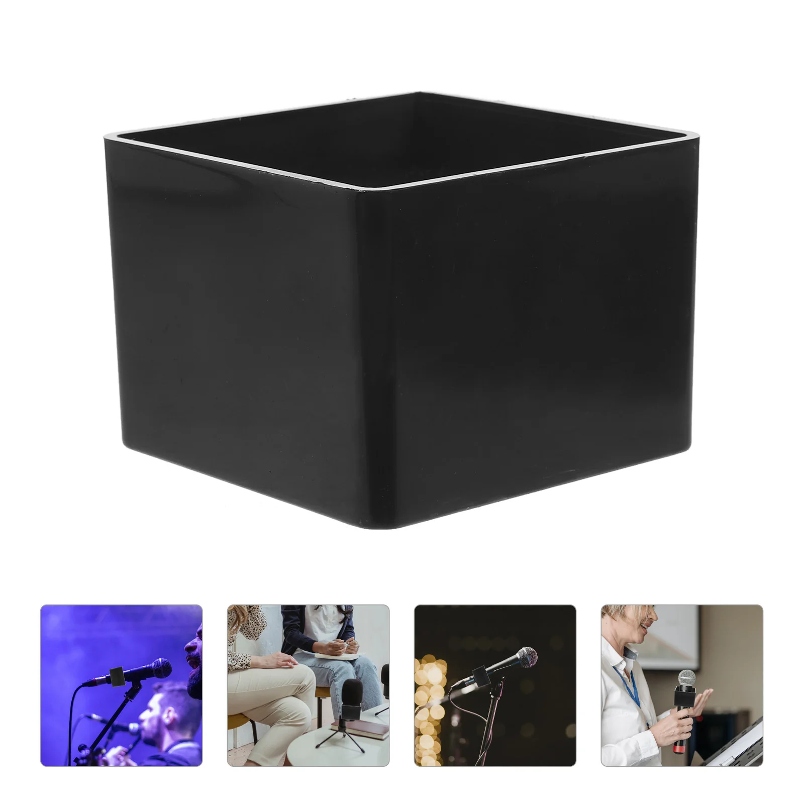 Microphone Logo Stand News Windscreens Cover Wireless Flag Station Isolation Cube
Microphone Logo Stand News Windscreens Cover Wireless Flag Station Isolation Cube