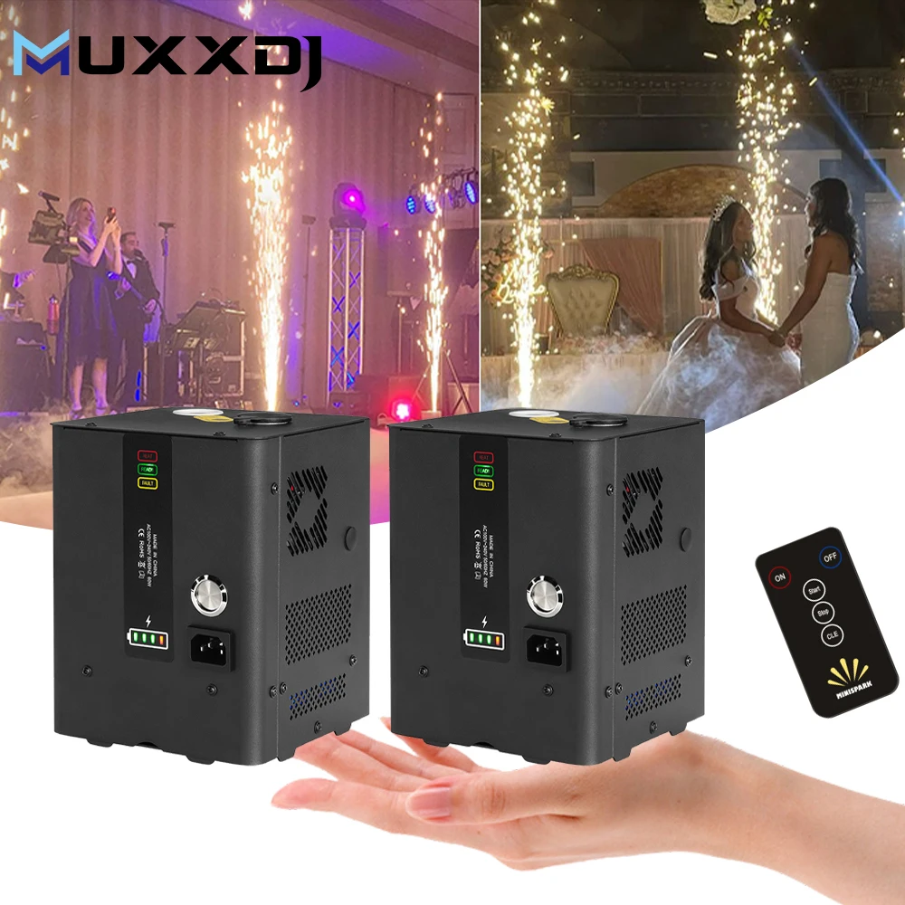 MUXXDJ 2 шт. мини-генератор холодных искр для сценических эффектов с беспроводным пультом управления 2.4G
MUXXDJ 2 шт. мини-генератор холодных искр для сценических эффектов с беспроводным пультом управления 2.4G
