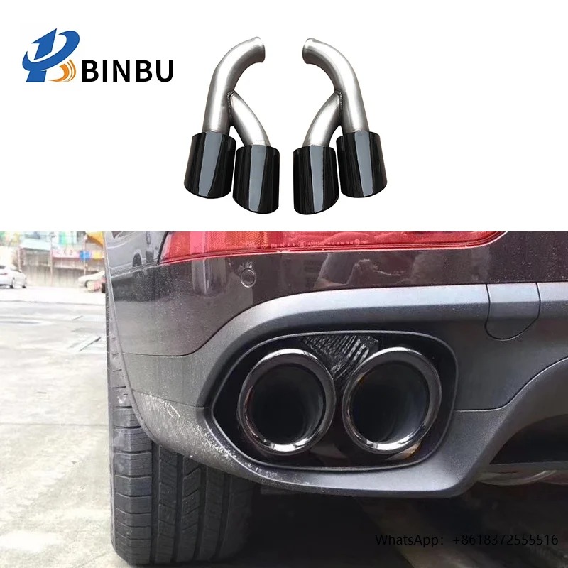 FOR Porsche Cayenne Exhaust Pipe Tailpipe Silver Black Stainless Steel Car Upgrade GTS Style 4 Exhaust Pipes Tail Throat Kit
FOR Porsche Cayenne Exhaust Pipe Tailpipe Silver Black Stainless Steel Car Upgrade GTS Style 4 Exhaust Pipes Tail Throat Kit