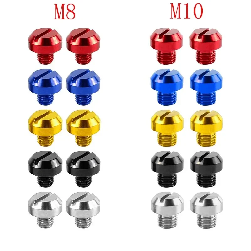 2Pcs Anti-Rust Motorcycle CNC AluminumM8 M10 x 1.25 Rear view Mirror Hole Plugs Screws Rearview Mirror Holder
2Pcs Anti-Rust Motorcycle CNC AluminumM8 M10 x 1.25 Rear view Mirror Hole Plugs Screws Rearview Mirror Holder