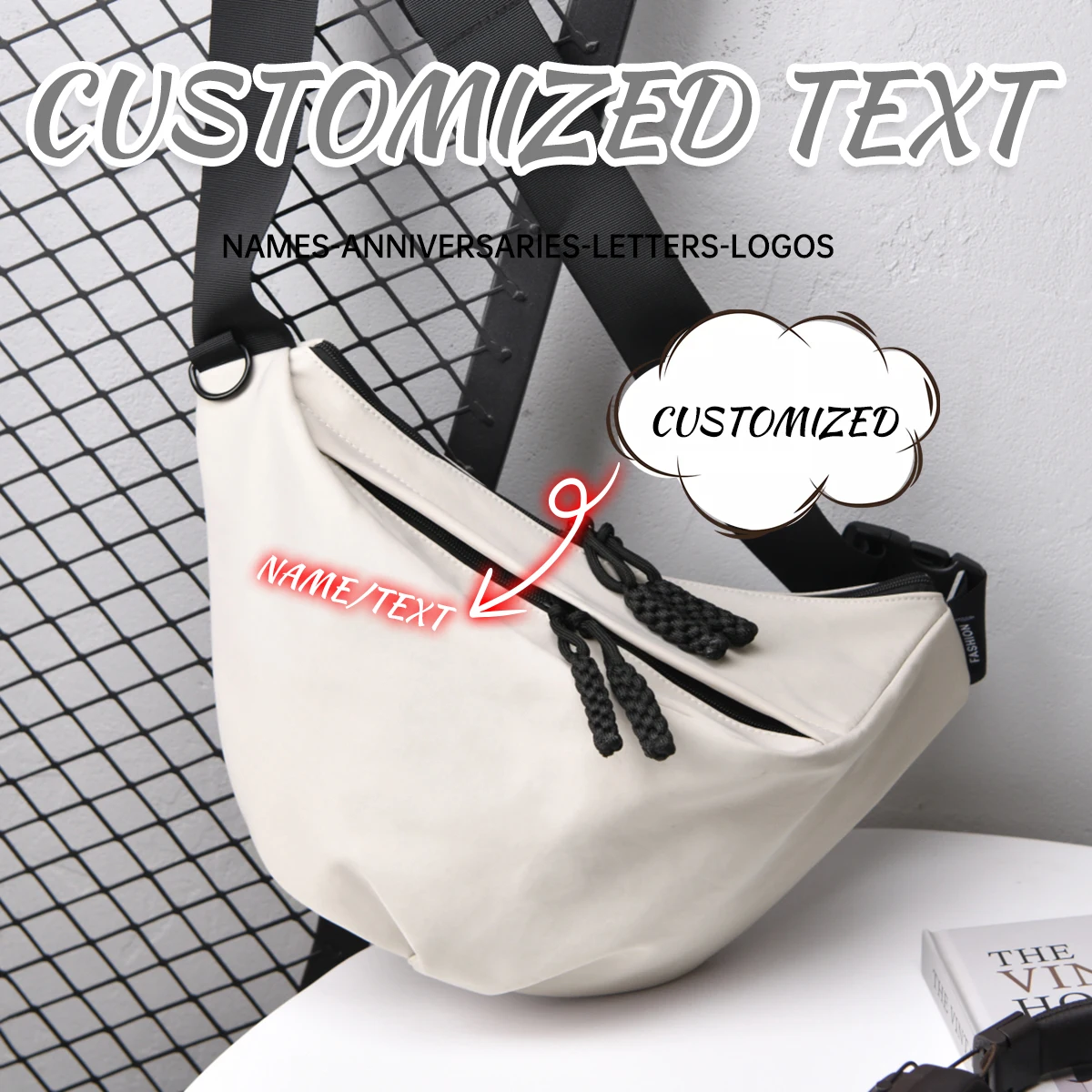 Customized Logo Lightweight Crossbody Bag Large Capacity Versatile Cycling Bag Sports Chest Bag Men's Shoulder Bag Women's DIY
Customized Logo Lightweight Crossbody Bag Large Capacity Versatile Cycling Bag Sports Chest Bag Men's Shoulder Bag Women's DIY