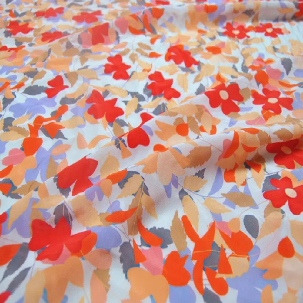 Leaf Red Printed Breathable Comfortable Pure 100% Silk Crepe De Chine CDC Fabric for Girl Queen Summer Amazing Dress
Leaf Red Printed Breathable Comfortable Pure 100% Silk Crepe De Chine CDC Fabric for Girl Queen Summer Amazing Dress
