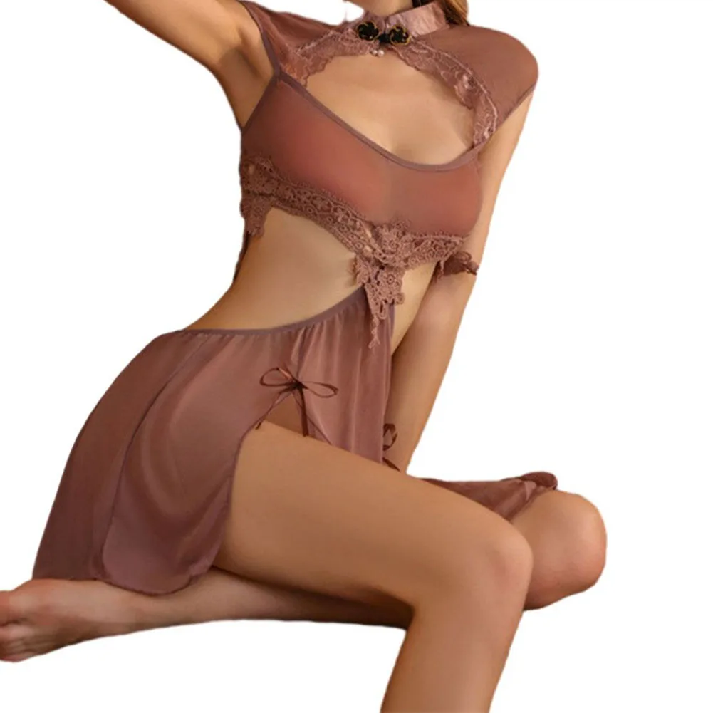 Women Erotic Lingerie Sexy Underwear Cosplay Adult Costumes Lace Nightdress Hollow Transparent Ultrathin Nightwear Uniform
Women Erotic Lingerie Sexy Underwear Cosplay Adult Costumes Lace Nightdress Hollow Transparent Ultrathin Nightwear Uniform