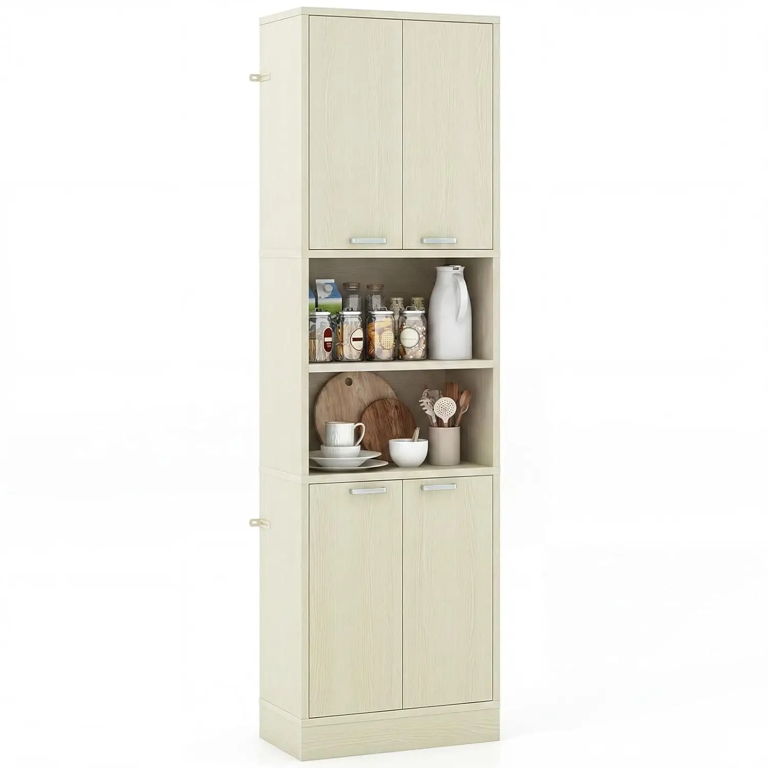Kitchen Pantry Cabinet, 75'' Tall Freestanding Cupboard With Doors & Shelves, Safety Hinges & Anti-Tipping Devices,, Customized
Kitchen Pantry Cabinet, 75'' Tall Freestanding Cupboard With Doors & Shelves, Safety Hinges & Anti-Tipping Devices,, Customized