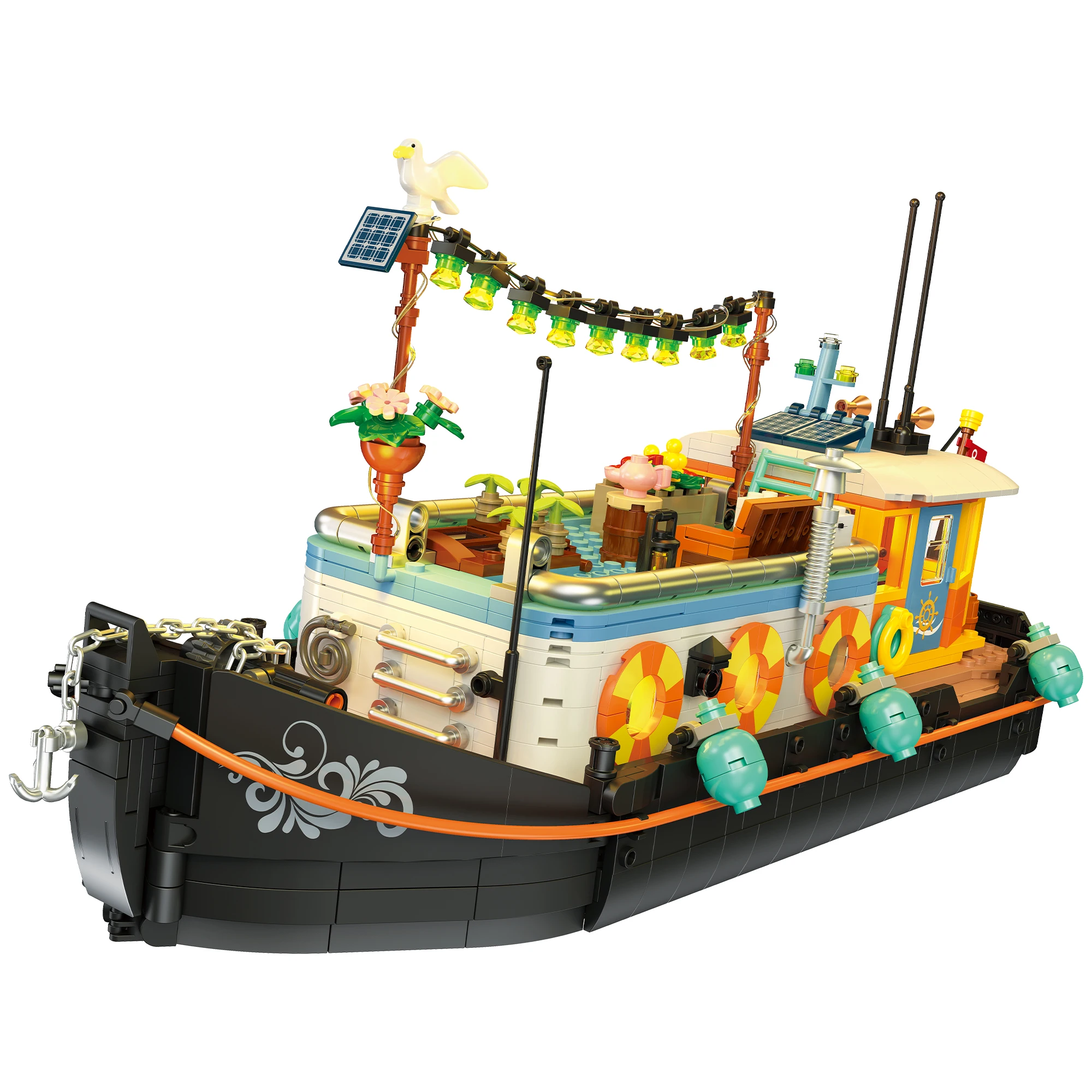 Набор строительных блоков Canal Houseboat со светодиодной подсветкой - модель узкодекорного катера для взрослых и подростков
Набор строительных блоков Canal Houseboat со светодиодной подсветкой - модель узкодекорного катера для взрослых и подростков