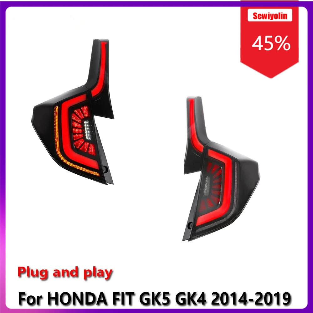 Sewiyolin Car LED Lamp Tail Light Assemblies For HONDA FIT GK5 GK4 2014-2019 Auto Fog DRL Brake Turn Signal Lamp
Sewiyolin Car LED Lamp Tail Light Assemblies For HONDA FIT GK5 GK4 2014-2019 Auto Fog DRL Brake Turn Signal Lamp