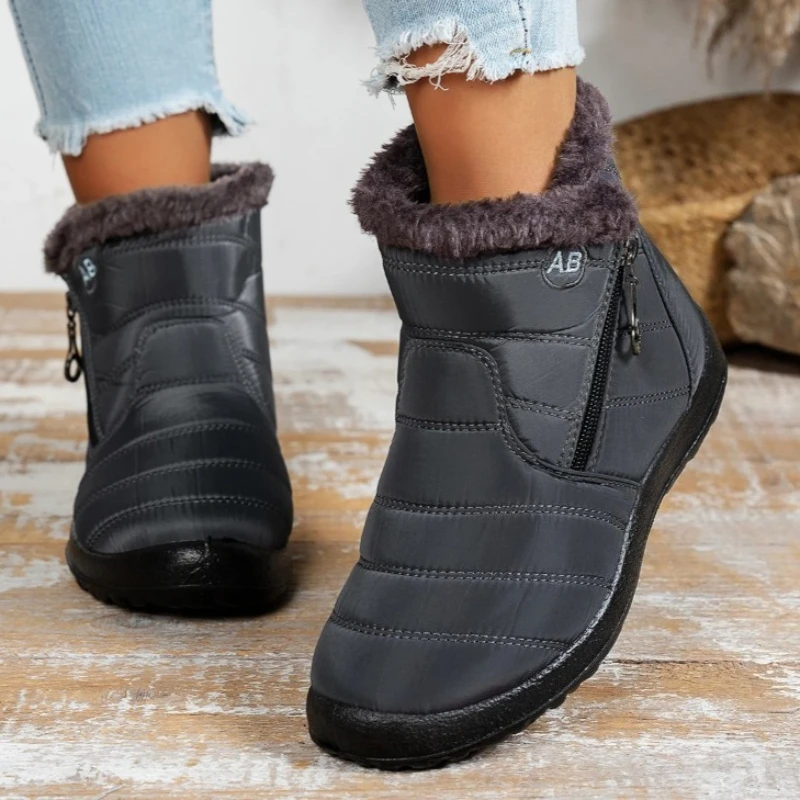 Women's Casual Sports Shoes Mid-calf Thick Plush Waterproof Cotton Boots Outer Zipper Cotton Boots
Women's Casual Sports Shoes Mid-calf Thick Plush Waterproof Cotton Boots Outer Zipper Cotton Boots