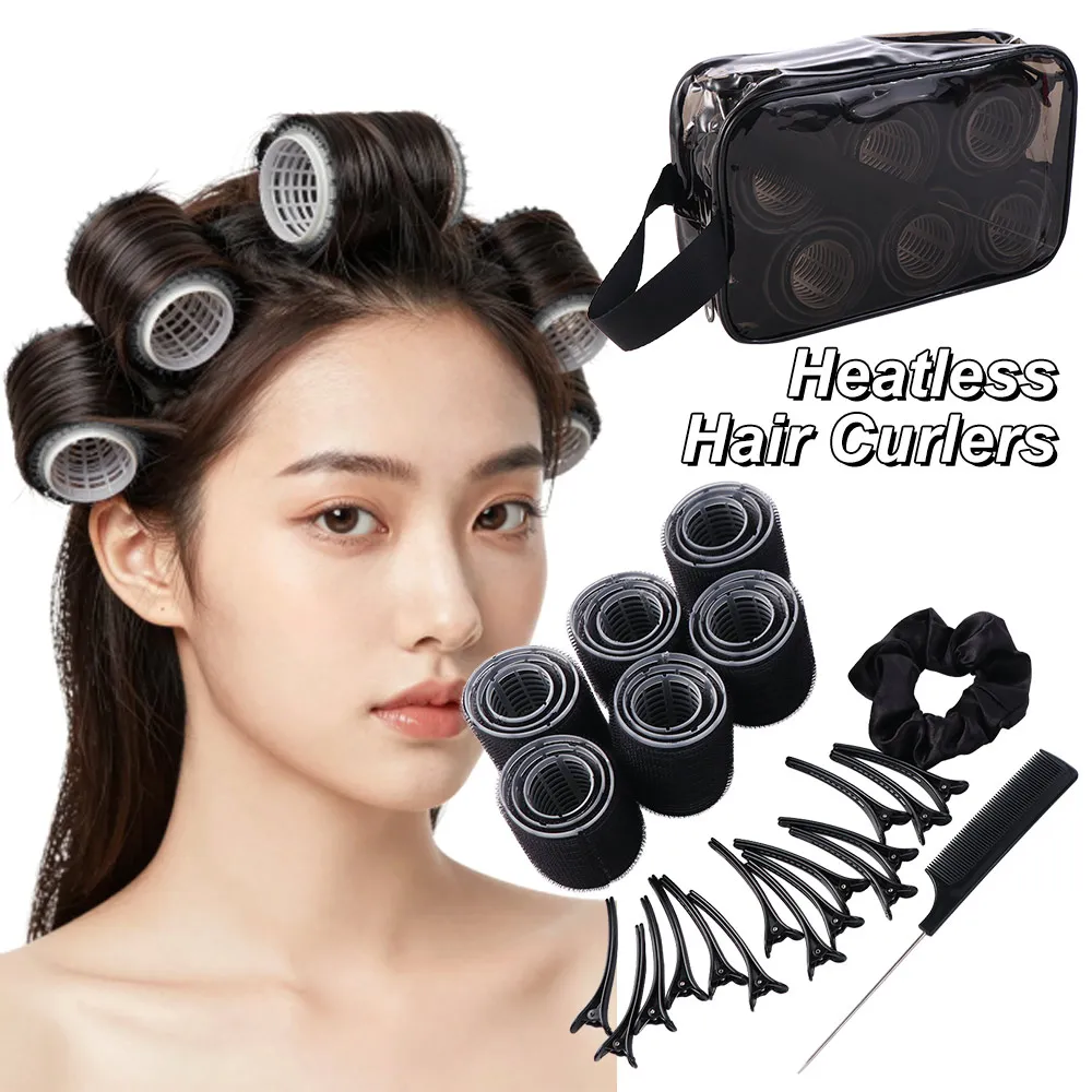 35Pcs Black Self-Grip Hair Rollers Set 3 Sizes Rollers Lightweight Curly Hair Roller Plastic Clips DIY Hair Curlers for Women
35Pcs Black Self-Grip Hair Rollers Set 3 Sizes Rollers Lightweight Curly Hair Roller Plastic Clips DIY Hair Curlers for Women