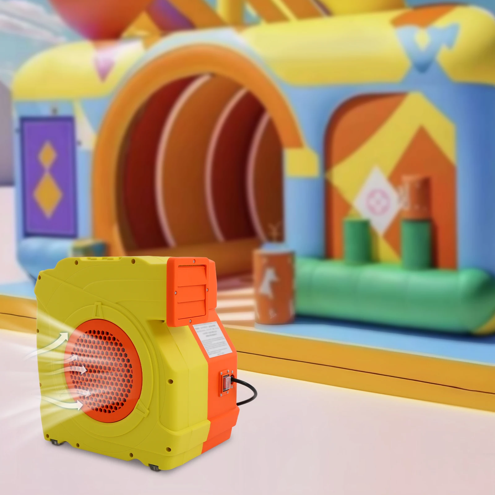 1600W Commercial Air Blower, 635CFM High-Power Inflator for Bounce Houses, Water Slides, Tents, 2 Speed, 110V, IP24 Protection
1600W Commercial Air Blower, 635CFM High-Power Inflator for Bounce Houses, Water Slides, Tents, 2 Speed, 110V, IP24 Protection