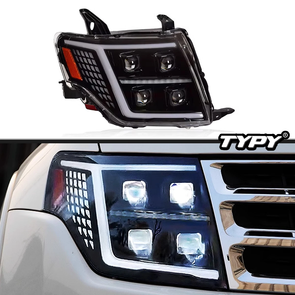 TYPY New LED Headlight Upgrade Modified Full Head Lamp For Mitsubishi Pajero V97 2009-2021 Turn Signals Daytime Running Lights
TYPY New LED Headlight Upgrade Modified Full Head Lamp For Mitsubishi Pajero V97 2009-2021 Turn Signals Daytime Running Lights