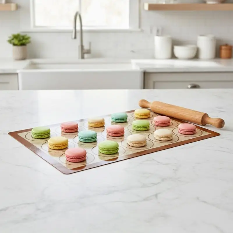 1PCS Silicone Baking Mat For Oven, Reusable Non-Stick Heat Resistant Bakeware Sheets With Measurements, For Cookie Pastry
1PCS Silicone Baking Mat For Oven, Reusable Non-Stick Heat Resistant Bakeware Sheets With Measurements, For Cookie Pastry