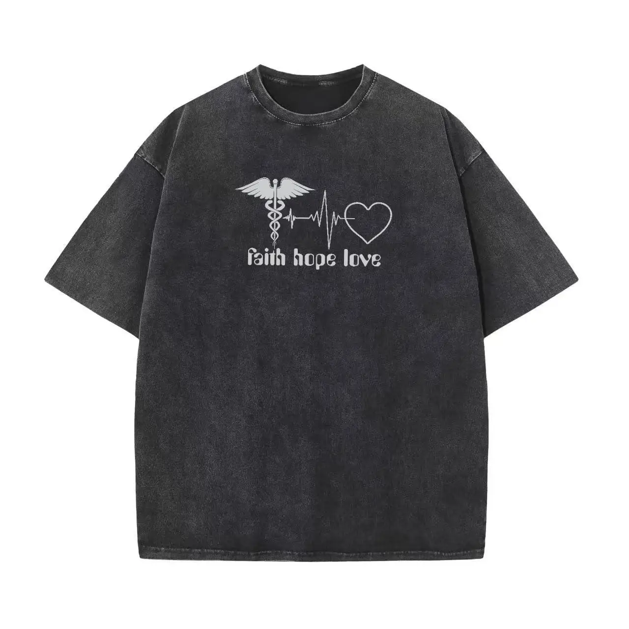 Women's Faith Hope Love T-shirt Caduceus Heart Graphic Tee Christian Medical Staff Gift Vintage Washed Top
Women's Faith Hope Love T-shirt Caduceus Heart Graphic Tee Christian Medical Staff Gift Vintage Washed Top